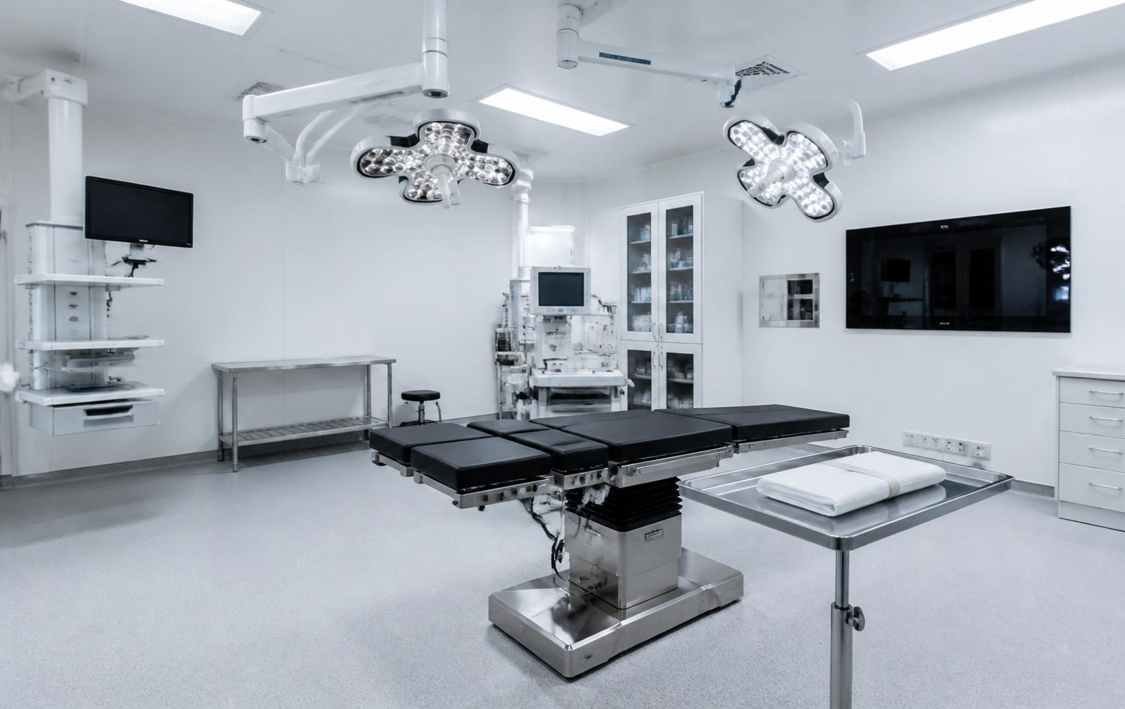 A modern operating room where every square foot of floor space matters